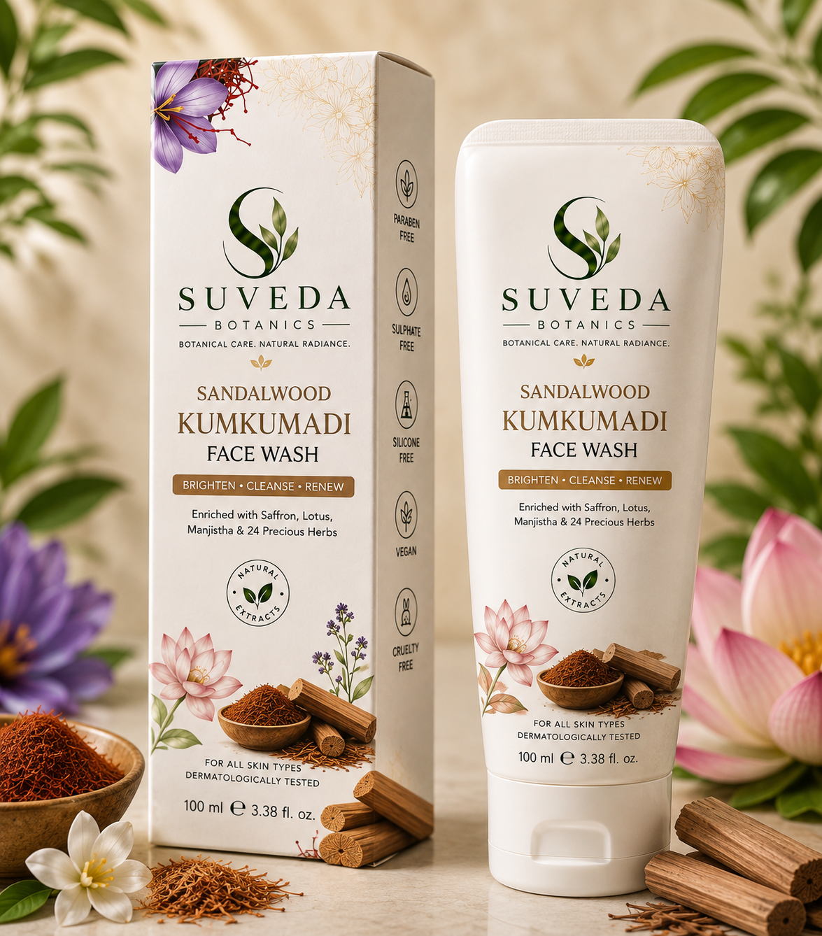 SANDALWOOD KUMKUMADI FACE WASH 